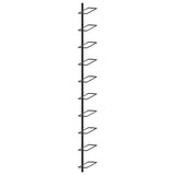vidaXL Wall Mounted Wine Rack for 10 Bottles Black Metal | SKU: 289566 | Barcode: 8719883979045