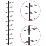 vidaXL Wall Mounted Wine Rack for 10 Bottles Black Metal | SKU: 289566 | Barcode: 8719883979045