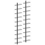vidaXL Wall Mounted Wine Racks for 20 Bottles 2 pcs Black Metal | SKU: 289567 | Barcode: 8719883979052