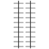 vidaXL Wall Mounted Wine Racks for 20 Bottles 2 pcs Black Metal | SKU: 289567 | Barcode: 8719883979052