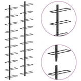 vidaXL Wall Mounted Wine Racks for 20 Bottles 2 pcs Black Metal | SKU: 289567 | Barcode: 8719883979052