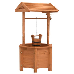 vidaXL Garden Wishing Well Planter 40x40x84 cm Firwood | SKU: 47238 | Barcode: 8719883979250