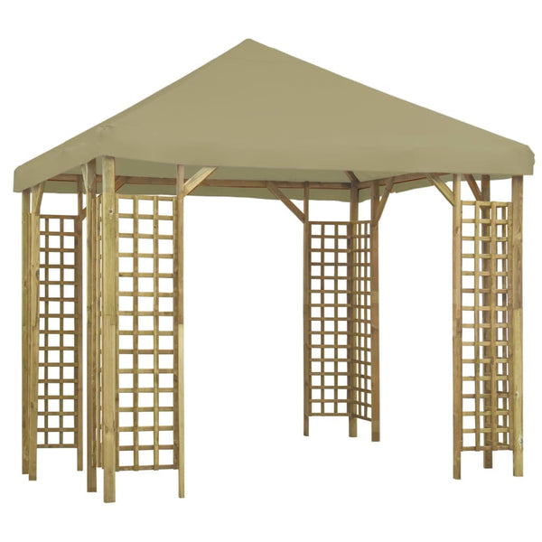 vidaXL Gazebo 3x3 m Beige | SKU: 3054481 | Barcode: 8719883992556