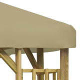 vidaXL Gazebo 3x3 m Beige | SKU: 3054481 | Barcode: 8719883992556