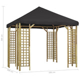 vidaXL Gazebo 3x3 m Anthracite | SKU: 3054484 | Barcode: 8719883992839