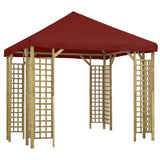 vidaXL Gazebo 3x3 m Bordeaux | SKU: 3054487 | Barcode: 8719883992860