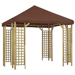 vidaXL Gazebo 3x3 m Brown | SKU: 3054488 | Barcode: 8719883992877