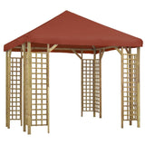 vidaXL Gazebo 3x3 m Terracotta | SKU: 3054489 | Barcode: 8719883992884