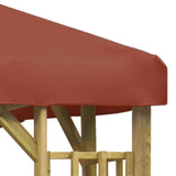 vidaXL Gazebo 3x3 m Terracotta | SKU: 3054489 | Barcode: 8719883992884