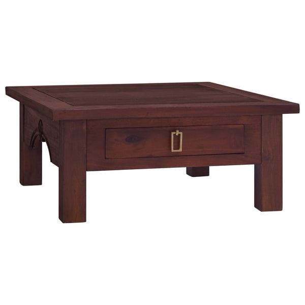 vidaXL Coffee Table Classical Brown 68x68x30 cm Solid Mahogany Wood | SKU: 288825 | Barcode: 8719883996318