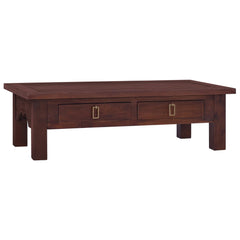 vidaXL Coffee Table Classical Brown 100x50x30 cm Solid Mahogany Wood | SKU: 288828 | Barcode: 8719883996349