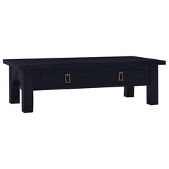 vidaXL Coffee Table Light Black Coffee 100x50x30 cm Solid Mahogany Wood | SKU: 288829 | Barcode: 8719883996356