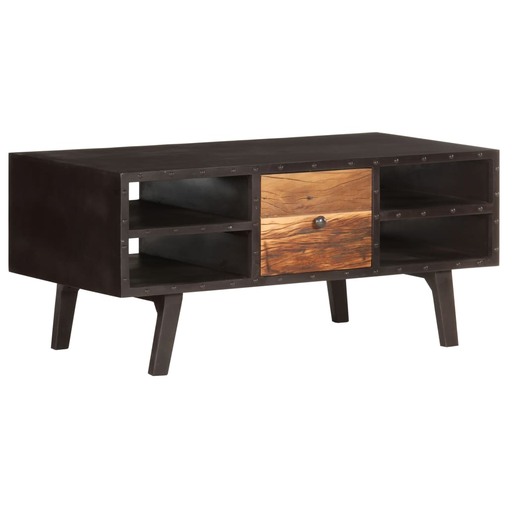 vidaXL Coffee Table 100x50x45 cm Solid Reclaimed Wood | SKU: 287857 | Barcode: 8719883996523