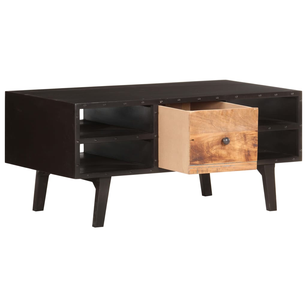 vidaXL Coffee Table 100x50x45 cm Solid Reclaimed Wood | SKU: 287857 | Barcode: 8719883996523