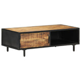 vidaXL Coffee Table 105x50x35 cm Rough Mango Wood | SKU: 288471 | Barcode: 8719883997001