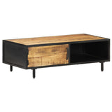 vidaXL Coffee Table 105x50x35 cm Rough Mango Wood | SKU: 288471 | Barcode: 8719883997001