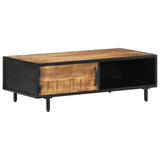 vidaXL Coffee Table 105x50x35 cm Rough Mango Wood | SKU: 288471 | Barcode: 8719883997001