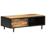 vidaXL Coffee Table 105x50x35 cm Rough Mango Wood | SKU: 288471 | Barcode: 8719883997001