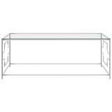 vidaXL Coffee Table Silver 120x60x45 cm Stainless Steel And Glass | SKU: 289029 | Barcode: 8720286011058