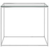 vidaXL Coffee Table Silver 50x50x43 cm Stainless Steel And Glass | SKU: 289038 | Barcode: 8720286011140