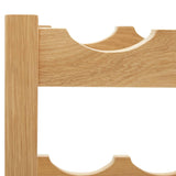 vidaXL Wine Rack For 6 Bottles 37x21x21 cm Solid Oak Wood | SKU: 289201 | Barcode: 8720286020807