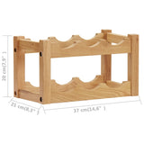 vidaXL Wine Rack For 6 Bottles 37x21x21 cm Solid Oak Wood | SKU: 289201 | Barcode: 8720286020807