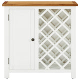 vidaXL Wine Cabinet 80x32x80 cm Solid Oak Wood | SKU: 289210 | Barcode: 8720286020890
