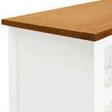vidaXL Wine Cabinet 56x32x110 cm Solid Oak Wood | SKU: 289220 | Barcode: 8720286020999