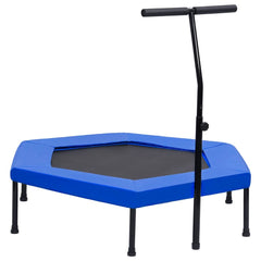 vidaXL Fitness Trampoline With Handle And Safety Pad Hexagon 122 cm | SKU: 92491 | Barcode: 8720286054444