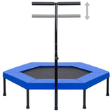 vidaXL Fitness Trampoline With Handle And Safety Pad Hexagon 122 cm | SKU: 92491 | Barcode: 8720286054444