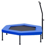 vidaXL Fitness Trampoline With Handle And Safety Pad Hexagon 122 cm | SKU: 92491 | Barcode: 8720286054444