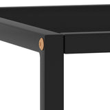 vidaXL Coffee Table Black With Black Glass 90x90x50 cm | SKU: 322912 | Barcode: 8720286058404