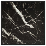 vidaXL Coffee Table Black With Black Marble Glass 90x90x50 cm | SKU: 322914 | Barcode: 8720286058428