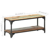 vidaXL Coffee Table 90x30x40 cm Solid Reclaimed Wood | SKU: 320256 | Barcode: 8720286060711