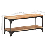 vidaXL Coffee Table 90x30x40 cm Solid Acacia Wood | SKU: 320260 | Barcode: 8720286060759