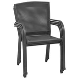 vidaXL Outdoor Chairs 4 pcs Mesh Design Anthracite Steel | SKU: 310154 | Barcode: 8720286065907