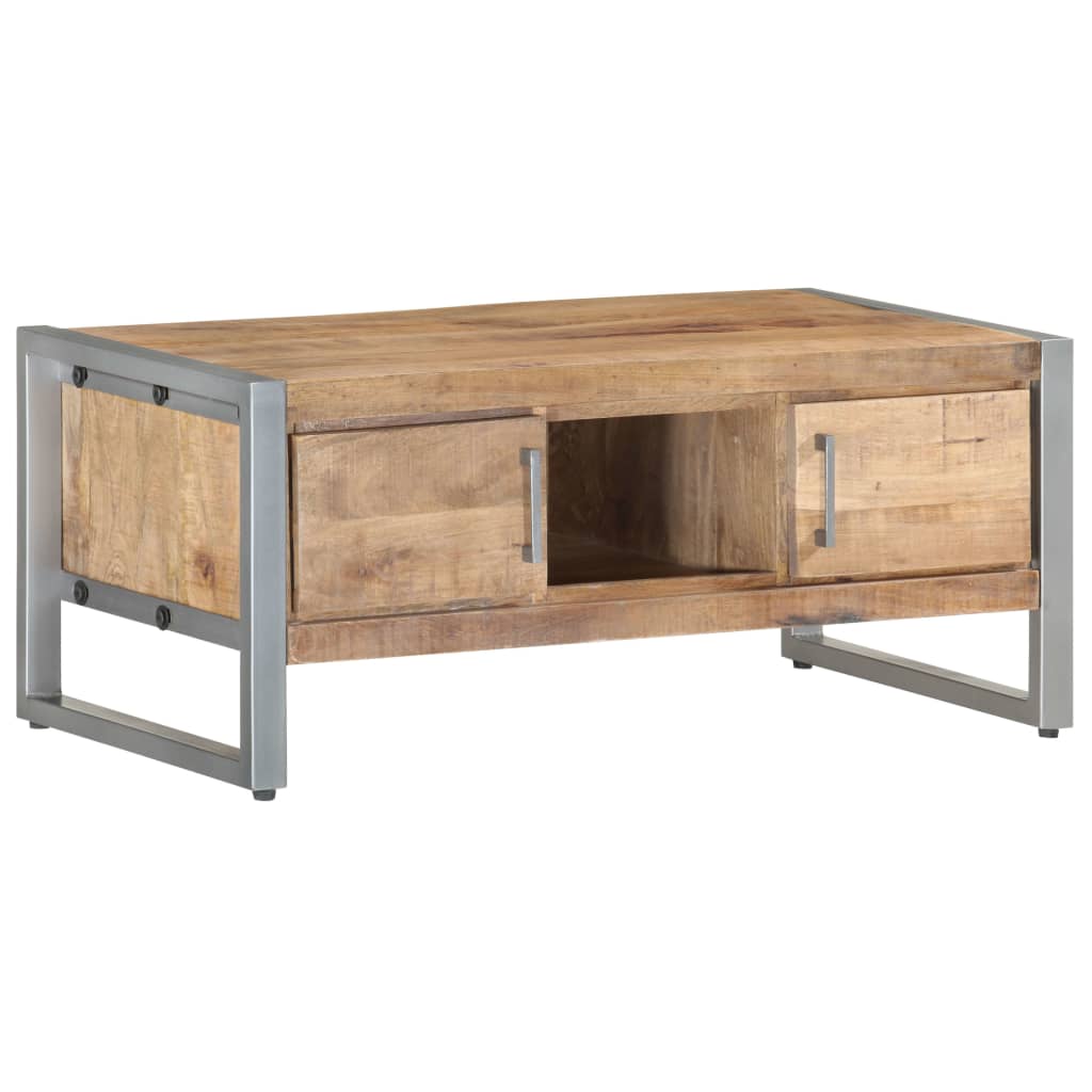 vidaXL Coffee Table 95x50x40 cm Rough Mango Wood | SKU: 323489 | Barcode: 8720286066423