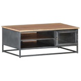 vidaXL Coffee Table Grey 90x50x35 cm Solid Acacia Wood | SKU: 323500 | Barcode: 8720286066539