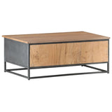 vidaXL Coffee Table Grey 90x50x35 cm Solid Acacia Wood | SKU: 323500 | Barcode: 8720286066539