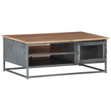 vidaXL Coffee Table Grey 90x50x35 cm Solid Acacia Wood | SKU: 323500 | Barcode: 8720286066539