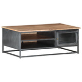 vidaXL Coffee Table Grey 90x50x35 cm Solid Acacia Wood | SKU: 323500 | Barcode: 8720286066539