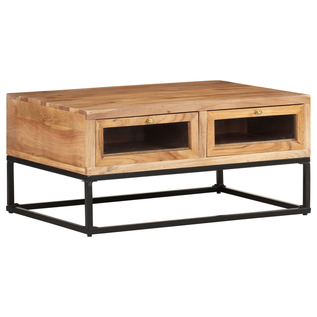 vidaXL Coffee Table 90x60x40 cm Solid Acacia Wood | SKU: 323506 | Barcode: 8720286066591