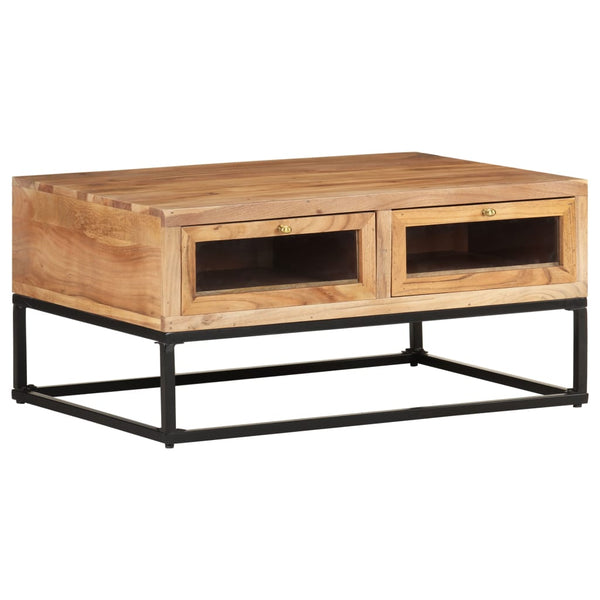 vidaXL Coffee Table 90x60x40 cm Solid Acacia Wood | SKU: 323506 | Barcode: 8720286066591