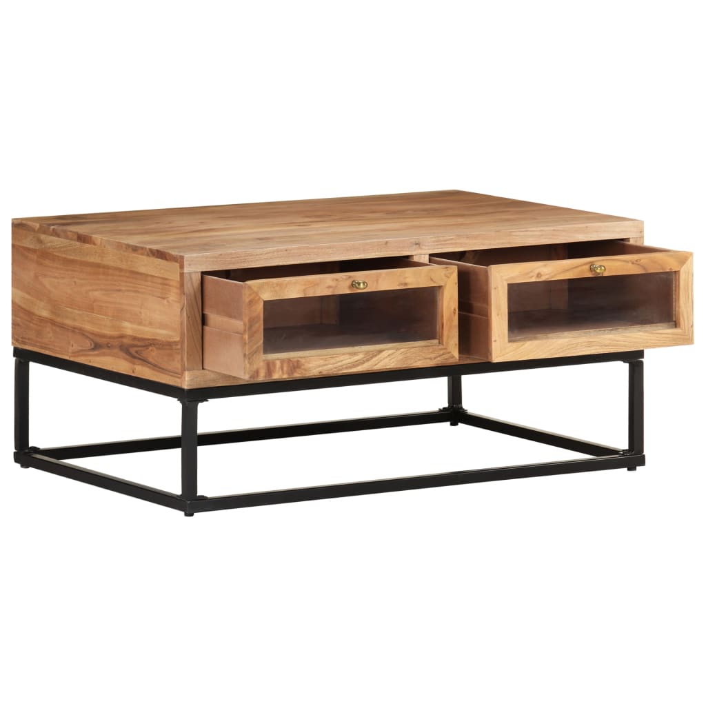 vidaXL Coffee Table 90x60x40 cm Solid Acacia Wood | SKU: 323506 | Barcode: 8720286066591