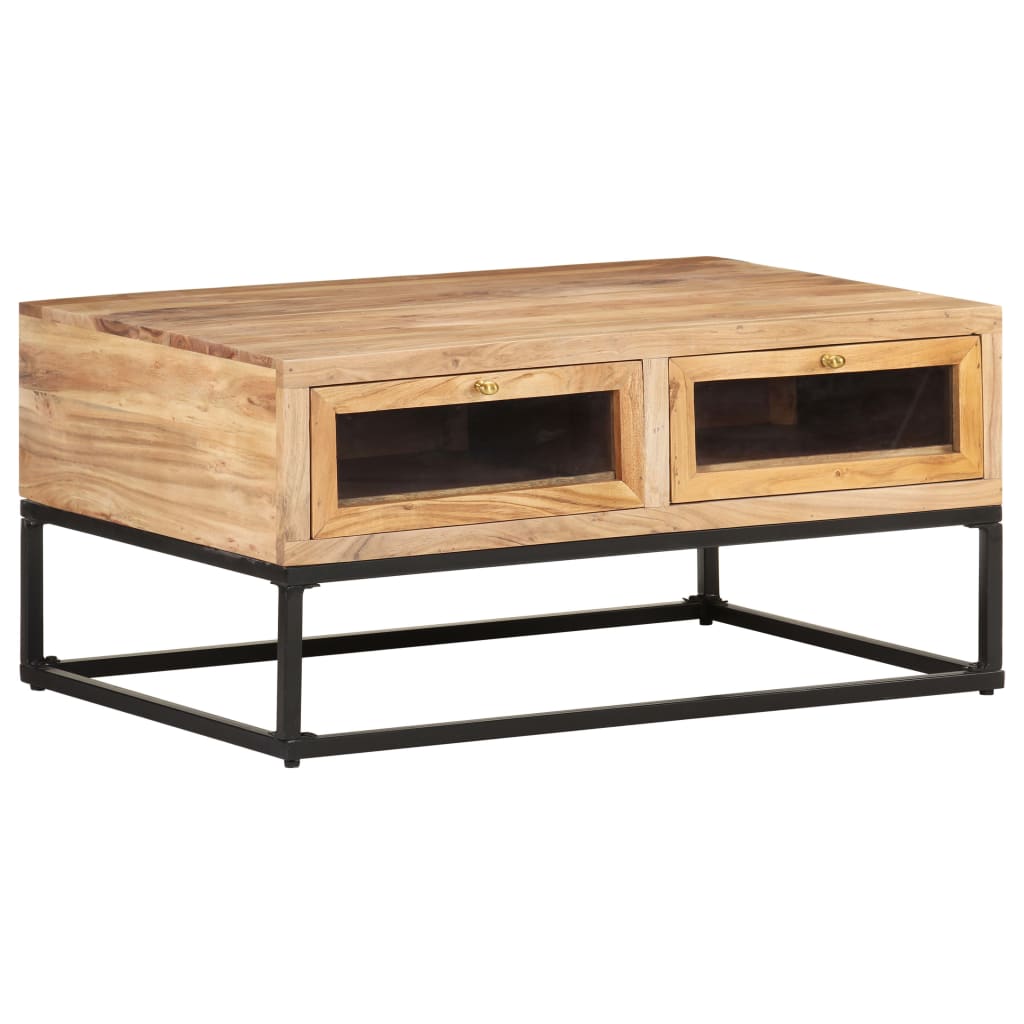 vidaXL Coffee Table 90x60x40 cm Solid Acacia Wood | SKU: 323506 | Barcode: 8720286066591