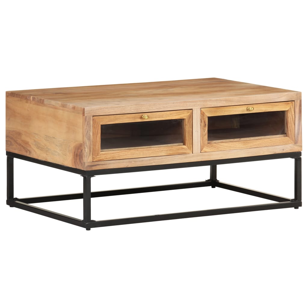 vidaXL Coffee Table 90x60x40 cm Solid Acacia Wood | SKU: 323506 | Barcode: 8720286066591