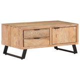 vidaXL Coffee Table 90x50x40 cm Solid Acacia Wood With Live Edges | SKU: 323520 | Barcode: 8720286066737