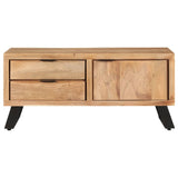 vidaXL Coffee Table 90x50x40 cm Solid Acacia Wood With Live Edges | SKU: 323520 | Barcode: 8720286066737