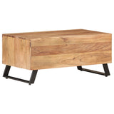 vidaXL Coffee Table 90x50x40 cm Solid Acacia Wood With Live Edges | SKU: 323520 | Barcode: 8720286066737
