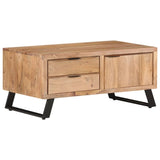 vidaXL Coffee Table 90x50x40 cm Solid Acacia Wood With Live Edges | SKU: 323520 | Barcode: 8720286066737